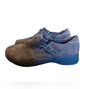 basic editions 11 Shoes Slipons Brown Leather Nonskid Nonskip Sneakers W…
